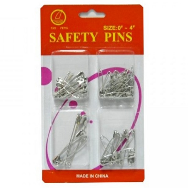 Safety Pins, 4 sizes